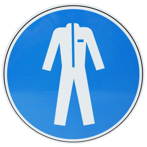 Panneau obligation - Vêtements de protection obligatoires - Aluminium