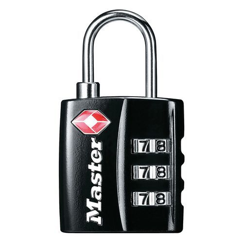 Hangslot cijferslot 30mm 4680EURDBLK TSA-goedgekeurd - Master Lock