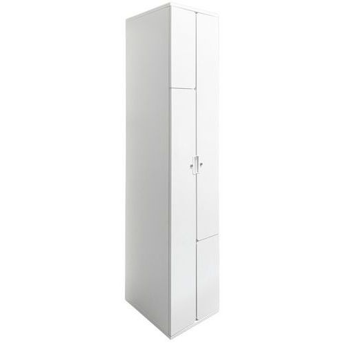 Vestiaire reconditionné 1 colonne 2 cases - Portes en L