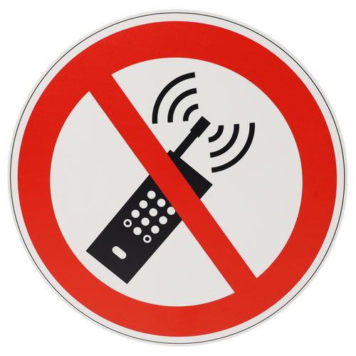 Bord Mobiele telefoon verboden - PVC - Manutan Expert
