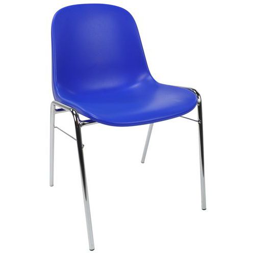 Kuipstoel - verchroomde poten - Manutan Expert