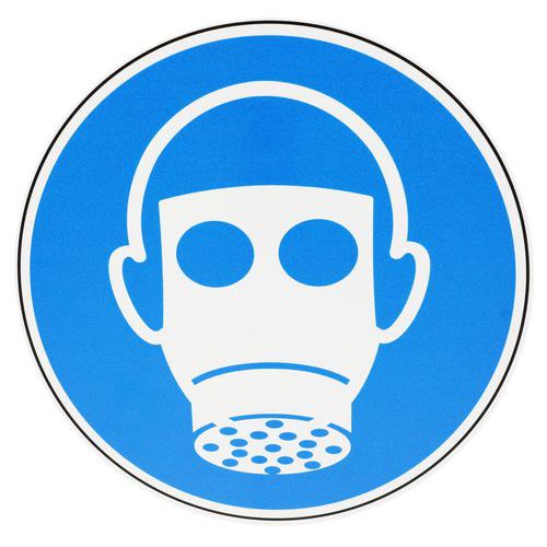 Panneau Protection des voies respiratoires - PVC - Manutan Expert