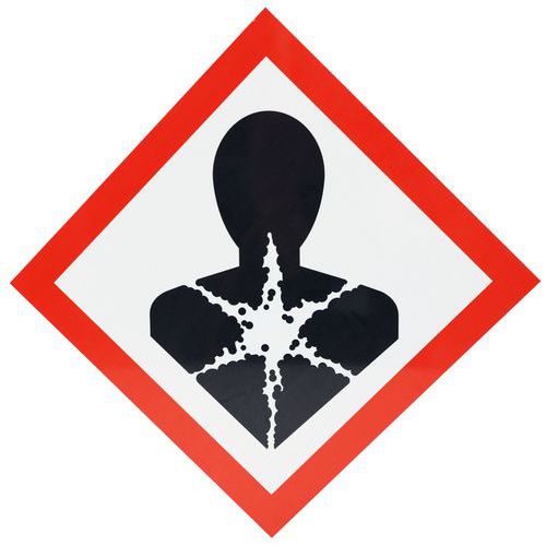 CLP-bord - Gezondheidsgevaar - Aluminium - 300x300 mm
