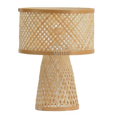 Bureaulamp van naturel bamboe Moorea - Meet By Paperflow