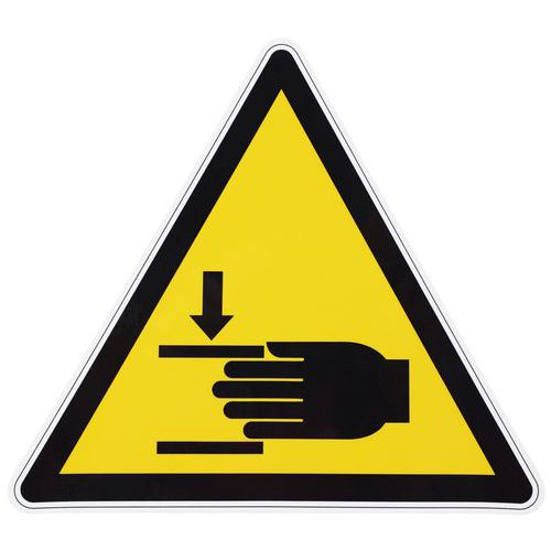 Waarschuwingsbord - Beknellingsgevaar - Zelfklevend