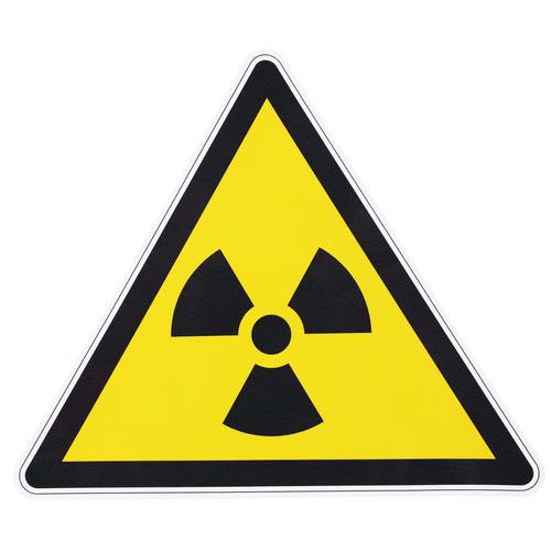 Waarschuwingsbord - Straling - Aluminium