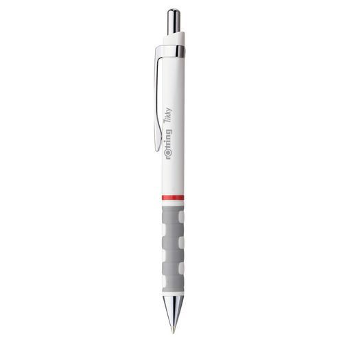 Balpen Parker Tikky wit, middeldikke punt, blauwe inkt - Parker