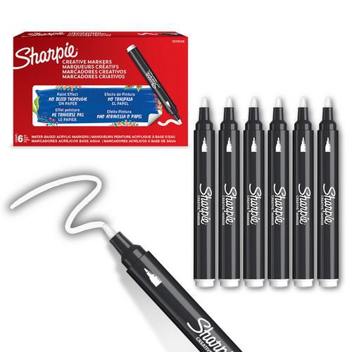 Acrylstift Sharpie met ronde punt Set van 5 - Sharpie