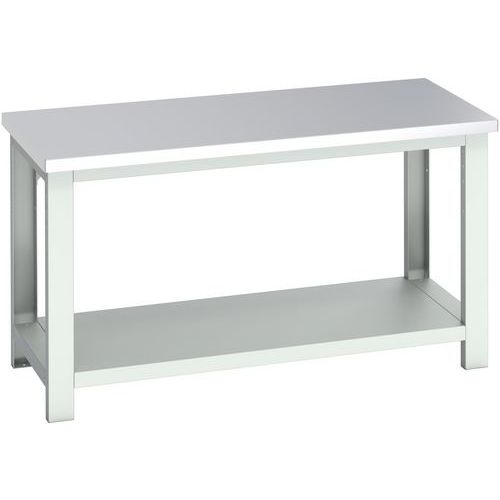 WerkBank Cubio - rvs en legbord - 1500x750x840mm - Bott