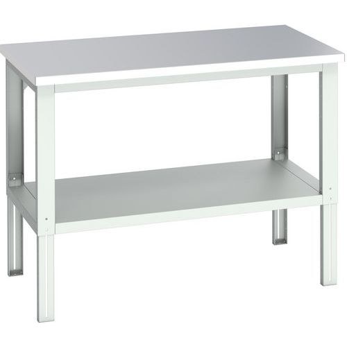 WerkBank Cubio - rvs en legbord - 1500x900x740-1140mm - Bott