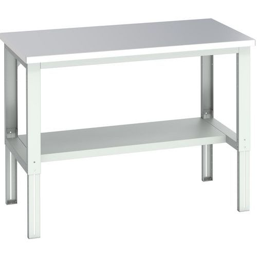 WerkBank Cubio roestvrijstaal  - legbord - 1500x900x740-1140mm - Bott