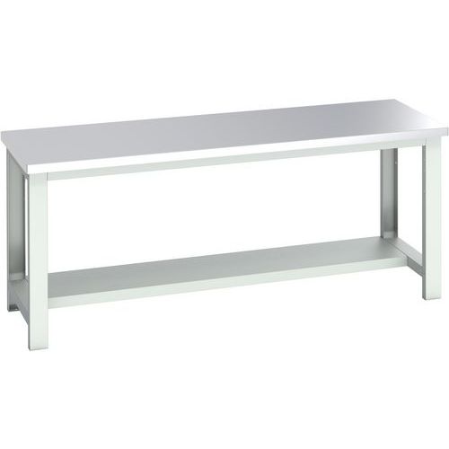 WerkBank Cubio roestvrijstaal  - legbord - 2000x750x840mm - Bott