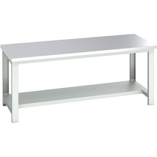 WerkBank Cubio roestvrijstaal  - legbord - 2000x900x840mm - Bott