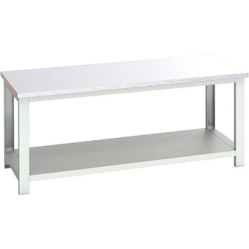 WerkBank Cubio staal met legbord - 2000x900x840mm - Bott
