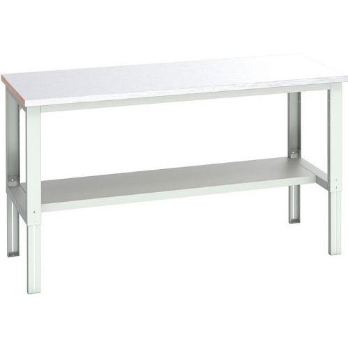 WerkBank Cubio met stalen coating en legbord - 2000x900x740mm - Bott