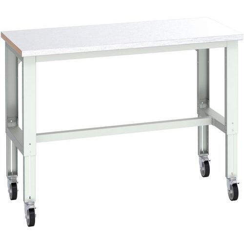 Cubio bank op stalen wielen - 1500x750x840-1140mm - Bott