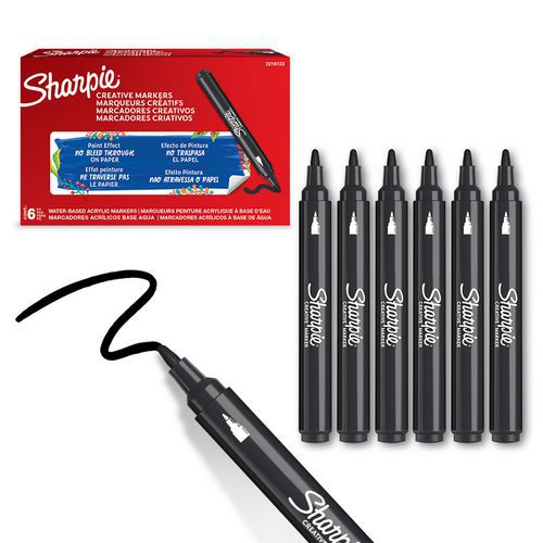 Acrylstift Sharpie met ronde punt Set van 5 - Sharpie