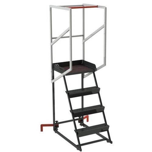 Smalle verrijdbare trapladder - Fimm