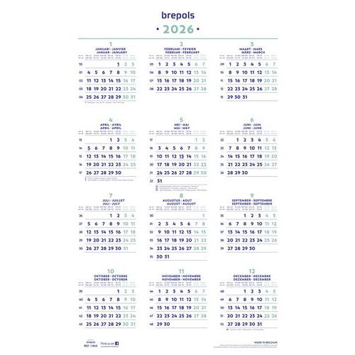 Calendrier annuel 2026