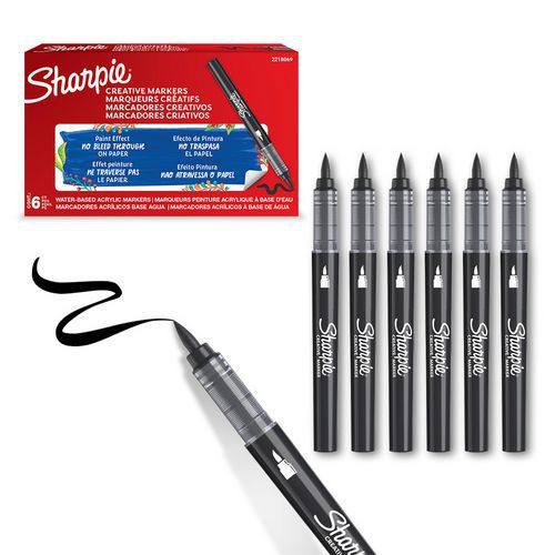Acrylstift Sharpie, penseelpunt - Sharpie