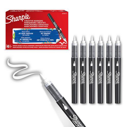 Acrylstift Sharpie, penseelpunt - Sharpie