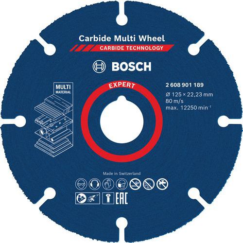 Doorslijpschijf EXPERT hardmetaal Multi Wheel - Bosch