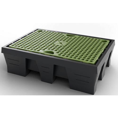 Opvangbak voor 2 vaten 240 l - Carbone Light