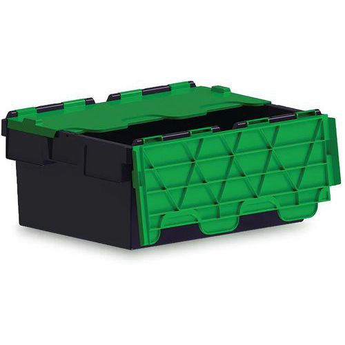 Opbergbakken met gekleurde deksels