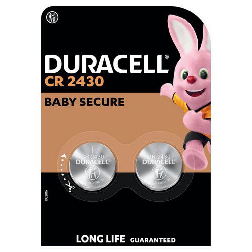 Pile bouton Lithium 2430 - Pack de 2 - Duracell