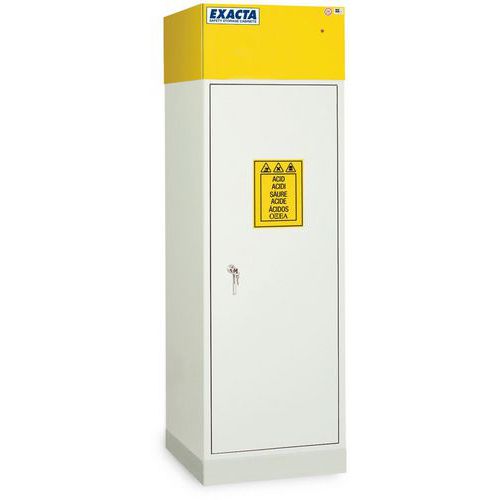 Veiligheidskast met afzuiger HPL 1 deur corrosiebestendig - EXACTA