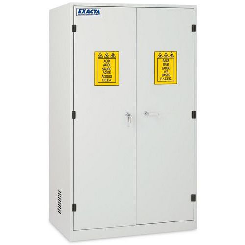 Veiligheidskast hoog Combi S 2 massieve deuren 1 opbergvak - EXACTA