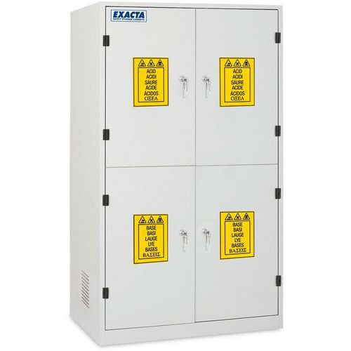 Veiligheidskast hoog Combi S met 4 massieve deuren - EXACTA