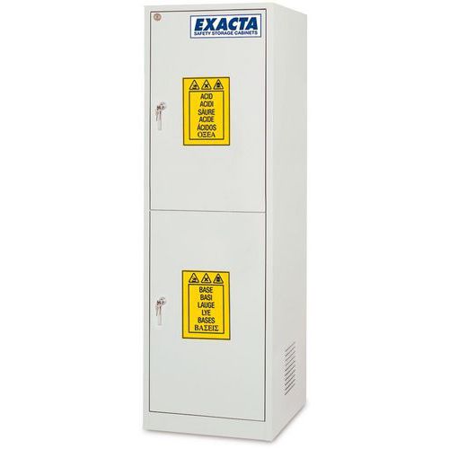 Veiligheidskast hoog met 2 massieve deuren op elkaar - EXACTA