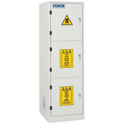 Veiligheidskast hoog Combi S met 3 massieve deuren - EXACTA