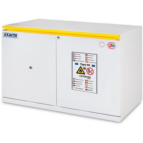 Veiligheidskast brandwerend 90 min laag 2 deur L900 - EXACTA