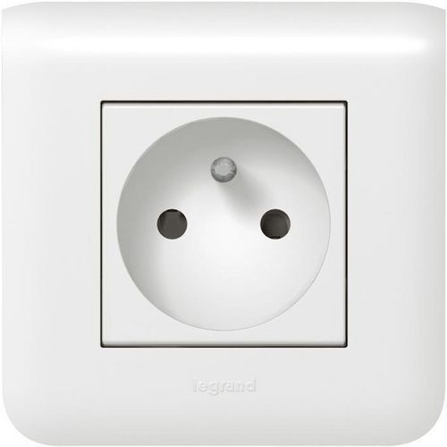 Stopcontact IP20 16A EE 220V Legrand Mozaic achterwand - ASEM