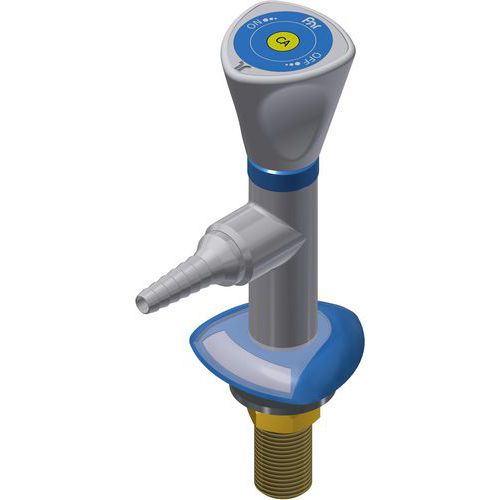 Gaskraan voor technische gassen met flens op tafel - ASEM