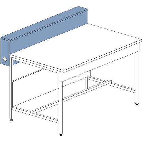 Achterwand/Plankkast HPL D 150 x H 335 mm - ASEM