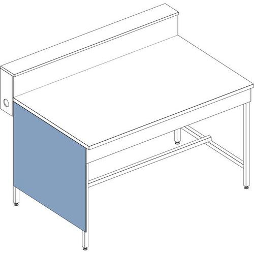 Zijpaneel voor onderstel labaratoriumtafel - ASEM