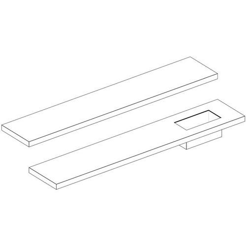 Wandplint wit melamine D 150 - ASEM