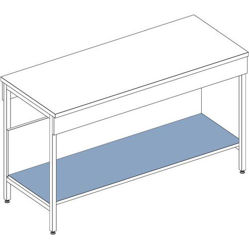 Tafelblad onder in melamine voor D 470 mm - ASEM