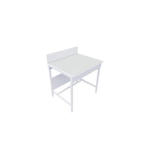 Laboratoriumtafel droog achterwand geemailleerd glas - ASEM