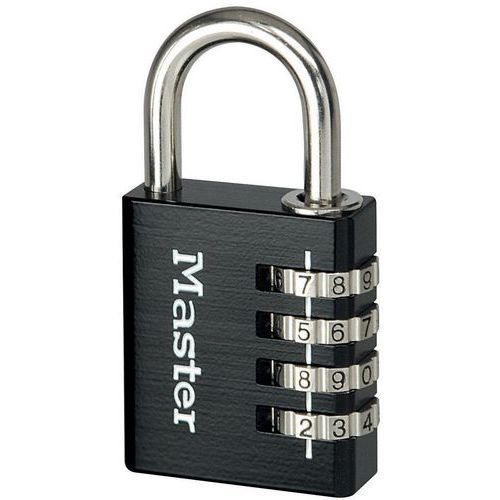 Cijferslot aluminium 40 mm 7640EURDBLK - Master Lock