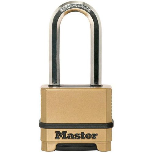 Hangslot Excell 56mm messing beugellengte 51mm M175EURDLH-Master Lock