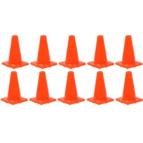 Kegel zonder reflecterende band 30 cm - set van 10 - Manutan Expert