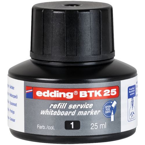 Inktpatroon voor markeerstift whiteboards - zwart - BTK25 - Edding