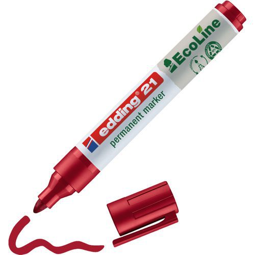 Permanente markeerstift Edding Ecoline 21 - Ronde punt - Edding