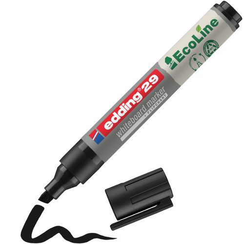 Markeerstift whiteboards Ecoline e29 beitelpunt - Zwart - Edding