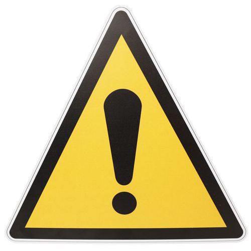 Waarschuwingsbord - Algemene waarschuwing - PVC - Manutan Expert