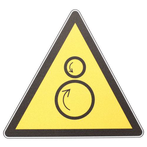 Waarschuwingsbord - Roterende onderdelen - PVC - Manutan Expert
